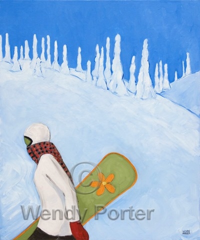 Winter Collection, Girl with Olympic Scarf