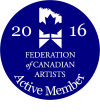 Federation of Canadian Artists Logo, Active Member